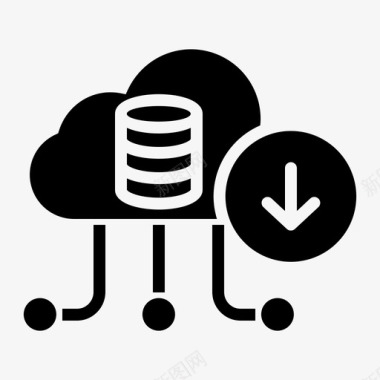 云数据库服务器存储图标