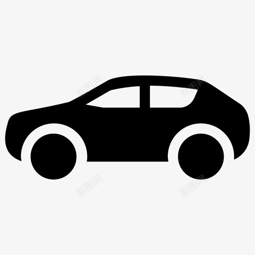 掀背汽车家庭掀背svg_新图网 https://ixintu.com 汽车 掀背 家庭 小型 车辆 字形 矢量 矢量图 图标