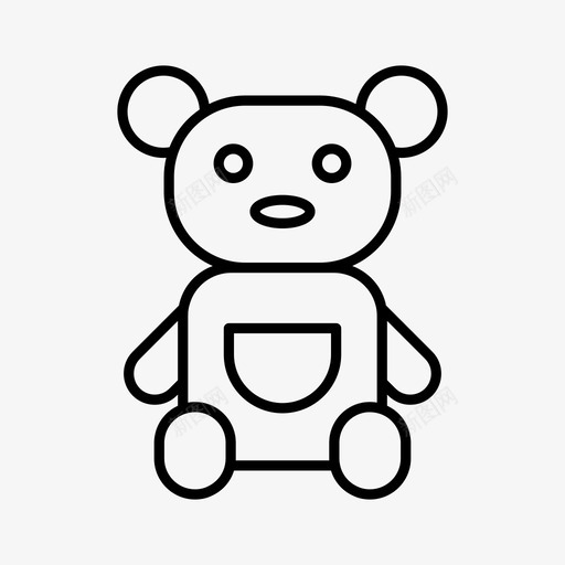 娃娃婴儿卡通svg_新图网 https://ixintu.com 娃娃 婴儿 卡通 女性 泰迪 熊玩具 玩具 通用 用图 标线