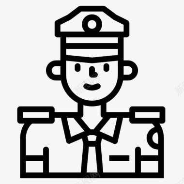 警察警卫人图标