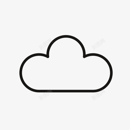 云坏天气数字云svg_新图网 https://ixintu.com 天气 数字 云气 气象 天空 日常 标准化 轮廓