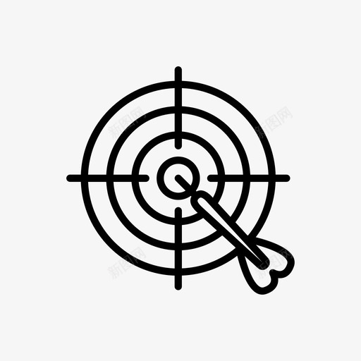 目标业务dart焦点svg_新图网 https://ixintu.com 业务 目标 焦点 计划 图标