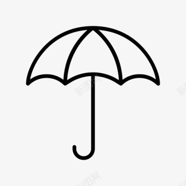伞开放伞保护图标