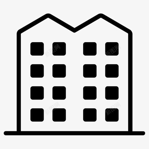 大厦公寓楼城楼svg_新图网 https://ixintu.com 大厦 城楼 公寓楼 楼房 公寓 物业 城建 写字楼