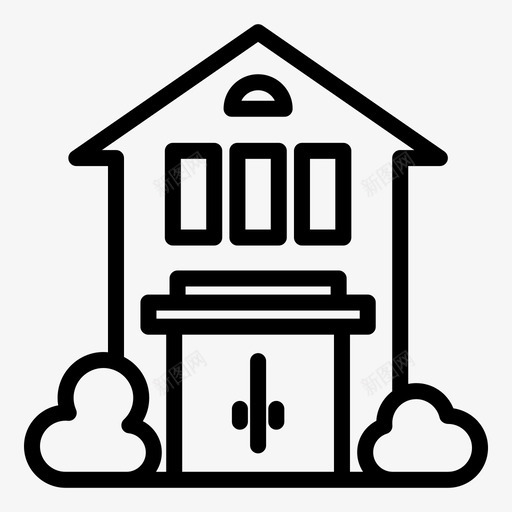 商店大楼市场svg_新图网 https://ixintu.com 大楼 商店 市场