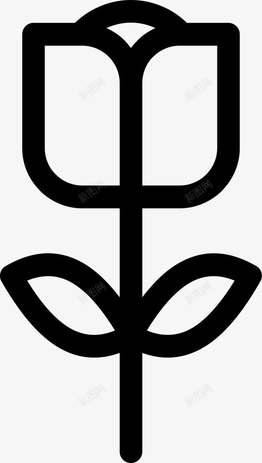 玫瑰花自然svg_新图网 https://ixintu.com 玫瑰 玫瑰花 花花 自然 植物
