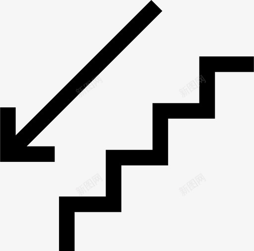 楼梯楼下台阶svg_新图网 https://ixintu.com 楼梯楼 下楼梯 台阶