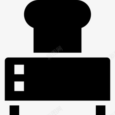 烤面包机厨房雕文图标