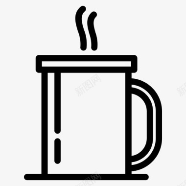 杯子咖啡热水图标
