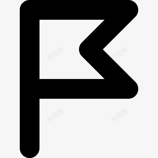 旗帜横幅标签svg_新图网 https://ixintu.com 旗帜 横幅 标签 标记 别针 粗体 图标