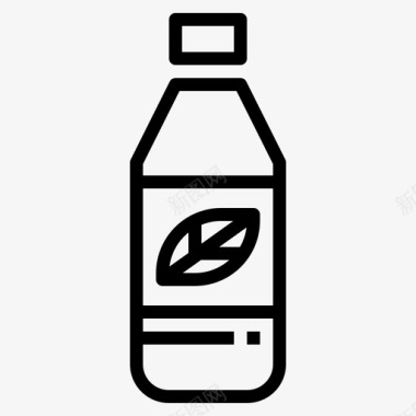 瓶子饮料环保图标