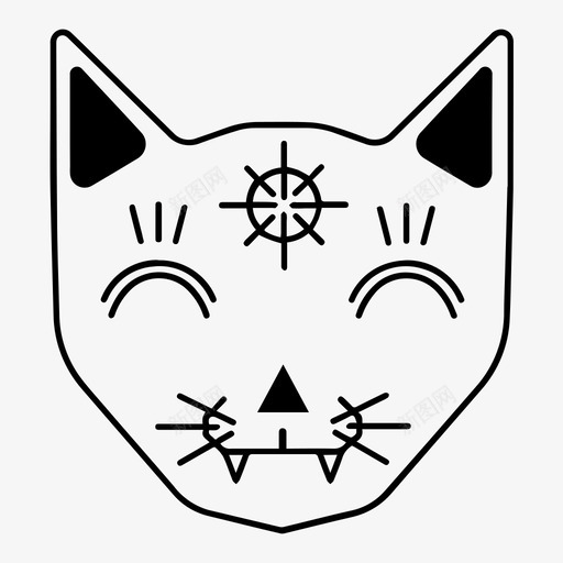 神秘猫炼金术魔法svg_新图网 https://ixintu.com 神秘 炼金术 魔法
