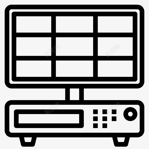 8通道dvr摄像机cctvsvg_新图网 https://ixintu.com 通道 安全 系统 摄像机 家庭 概述