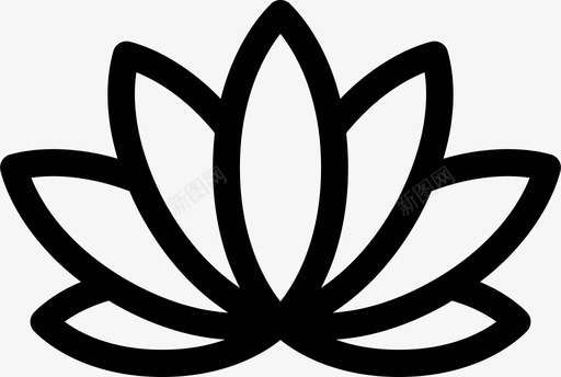 莲花花自然图标