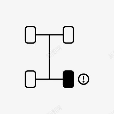 车轮报警汽车仪表板图标