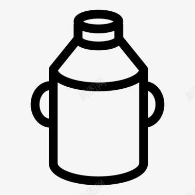 牛奶罐饮料农场图标