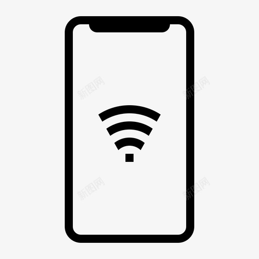 iphonewifi连接网络svg_新图网 https://ixintu.com 连接 网络设备