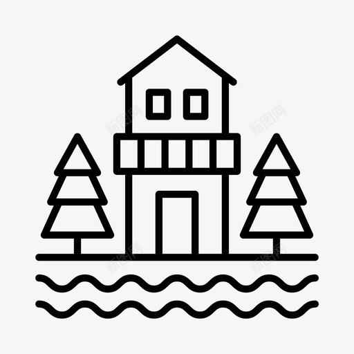 房子建筑物芬兰svg_新图网 https://ixintu.com 建筑物 房子 芬兰家