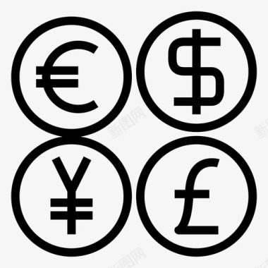 货币汇率货币兑换器图标