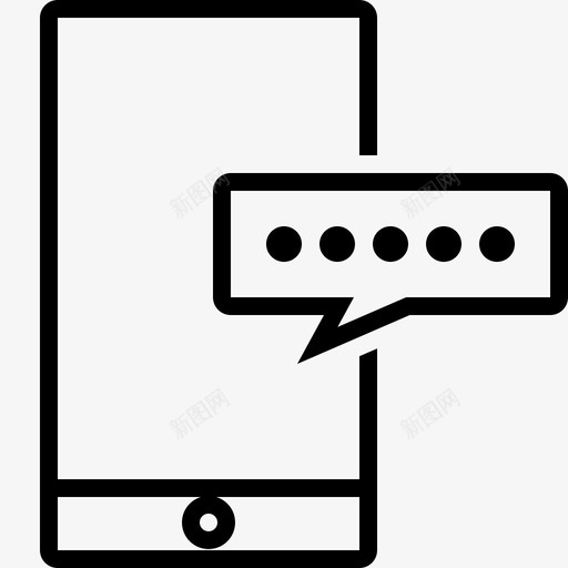 信息提醒聊天svg_新图网 https://ixintu.com 信息 提醒 聊天 手机 手机短信
