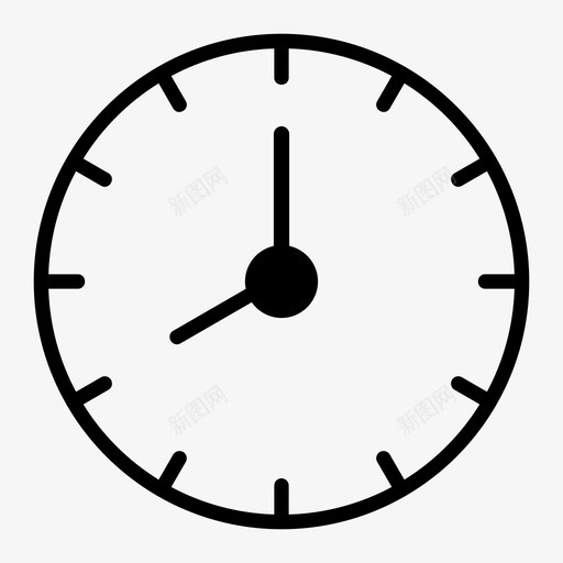 时钟八点时间svg_新图网 https://ixintu.com 八点 时钟 时间 挂钟 手表