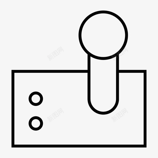 游戏杆控制器设备svg_新图网 https://ixintu.com 游戏 控制器 设备 手柄 细线 图标