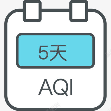 5天空气质量预报AQI图标