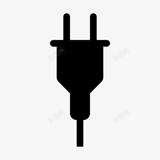 插头电器电线svg_新图网 https://ixintu.com 插头 电器 电线 电源
