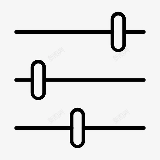 用户界面参数首选项svg_新图网 https://ixintu.com 参数 用户界面 首选项 设置 工具 图标