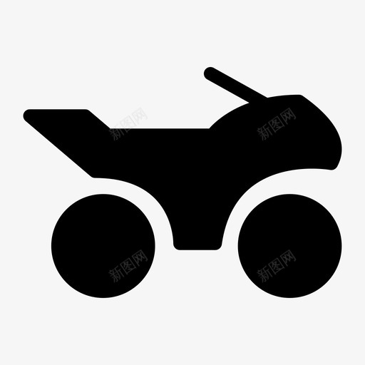 摩托车游戏比赛svg_新图网 https://ixintu.com 游戏 摩托车 比赛 运输 运输车 车辆 字形 图标