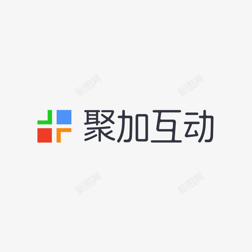 聚加互动LOGO彩色svg_新图网 https://ixintu.com 聚加 互动 彩色