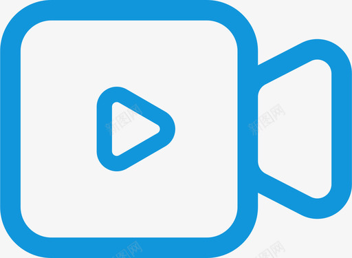 视频会议线性icon图标