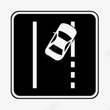 机动车限制禁止的区域或者路段通行停靠图标