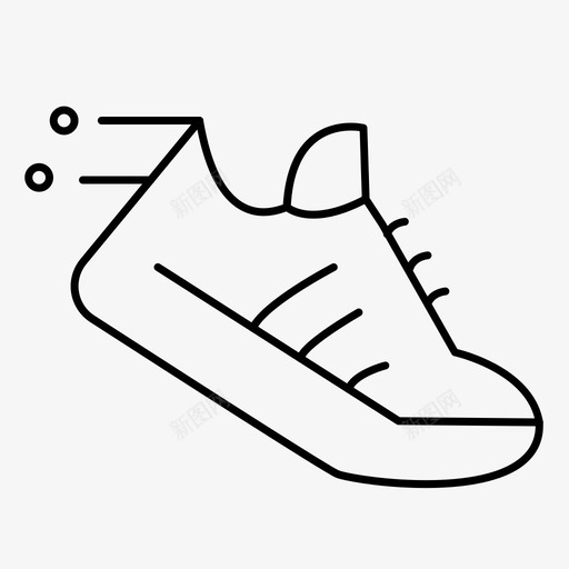 健身运动鞋跑步鞋svg_新图网 https://ixintu.com 健身 运动鞋 跑步