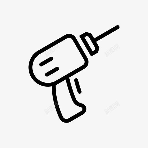 电钻svg_新图网 https://ixintu.com 电钻 五金 日杂