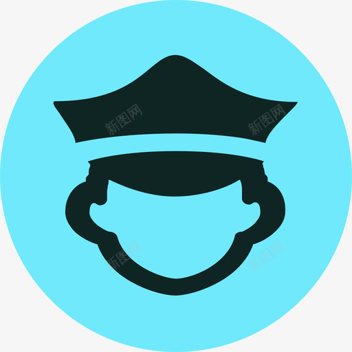 警卫力量蓝色svg_新图网 https://ixintu.com 警卫 力量 蓝色