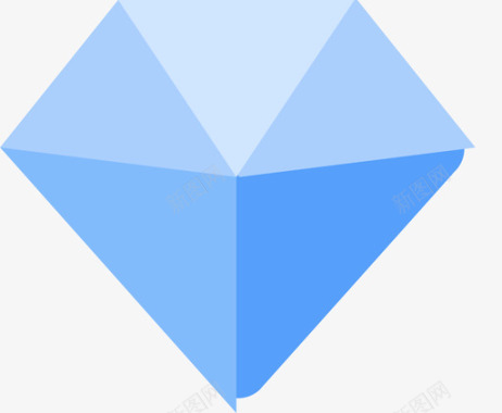 蓝钻石图标