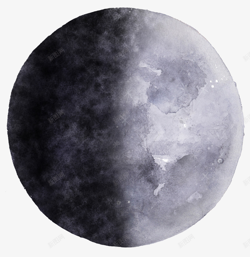 手绘水彩月球月牙月亮中秋月相变化PS设计png免抠素材_新图网 https://ixintu.com 手绘 水彩 月球 月牙 月亮 中秋 月相 变化 设计