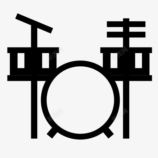 架子鼓svg_新图网 https://ixintu.com 架子