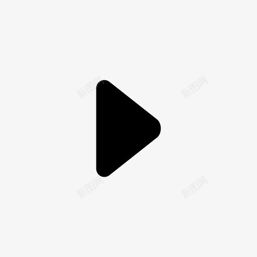 向右三角形svg_新图网 https://ixintu.com 向右 三角形