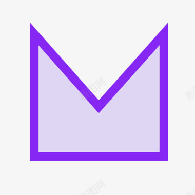 多边形紫色图标