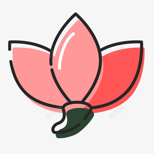 桃花svg_新图网 https://ixintu.com 桃花