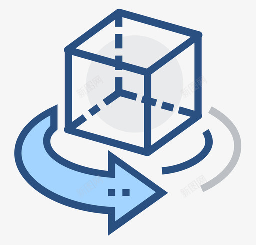 3D物体svg_新图网 https://ixintu.com 物体 填充 线性 扁平 多色 简约 精美 可爱