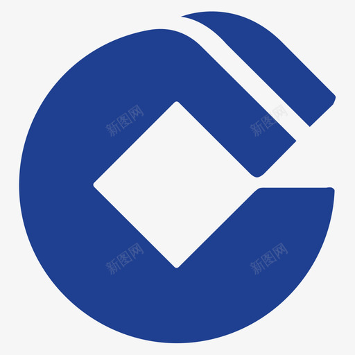 银行logo建设银行svg_新图网 https://ixintu.com 银行 建设银行