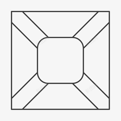 公主方svg_新图网 https://ixintu.com 公主 线性 单色 珠宝 形状 简约 填充