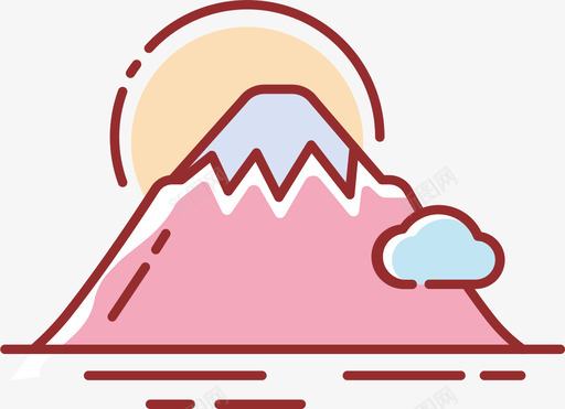富士山svg_新图网 https://ixintu.com 富士山