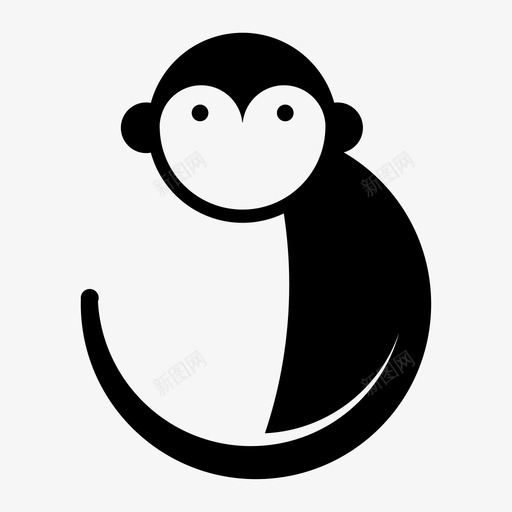 monkeysvg_新图网 https://ixintu.com 猴子 爬树