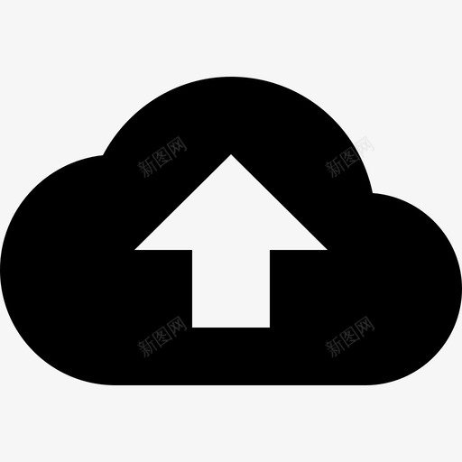 clouduploadsvg_新图网 https://ixintu.com 填充 简约 扁平