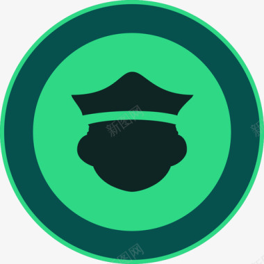 警卫力量绿色高亮图标
