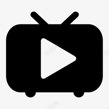 播放器播放小电视图标